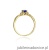 Pierścionek W019 Tanzanit 0,40ct żółte złoto