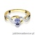 Pierścionek W028 Tanzanit 0,40ct żółte złoto