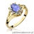 Pierścionek W037 Tanzanit 0,70ct żółte złoto