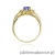 Pierścionek W037 Tanzanit 0,70ct żółte złoto