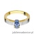 Pierścionek W067 Tanzanit 0,40ct żółte złoto