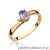 Pierścionek W068 Tanzanit 0,40ct żółte złoto