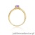 Pierścionek W068 Tanzanit 0,40ct żółte złoto