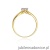 Pierścionek W074 Tanzanit 0,50ct żółte złoto