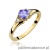 Pierścionek W0076 Tanzanit 0,50ct żółte złoto