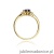 Pierścionek W0076 Tanzanit 0,50ct żółte złoto