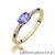Pierścionek W077 Tanzanit 0,40ct żółte złoto