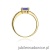 Pierścionek W077 Tanzanit 0,40ct żółte złoto