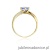 Pierścionek W084 Tanzanit 0,50ct żółte złoto