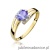 Pierścionek W119 Tanzanit 0,40ct żółte złoto
