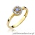 Pierścionek W238 Tanzanit 0,15ct żółte złoto