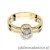 Pierścionek W238 Tanzanit 0,15ct żółte złoto