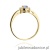Pierścionek W238 Tanzanit 0,15ct żółte złoto