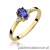 Pierścionek W301 Tanzanit 0,40ct żółte złoto
