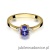 Pierścionek W301 Tanzanit 0,40ct żółte złoto