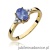 Pierścionek W308 Tanzanit 0,70ct żółte złoto