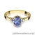Pierścionek W308 Tanzanit 0,70ct żółte złoto