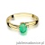 Pierścionek W068 Smaragd 0,40ct żółte złoto