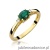 Pierścionek W006 Szmaragd 0,40ct żółte złoto