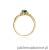 Pierścionek W019 Szmaragd 0,40ct żółte złoto