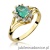Pierścionek W037 Szmaragd 0,80ct żółte złoto
