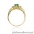Pierścionek W037 Szmaragd 0,80ct żółte złoto