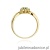 Pierścionek W072 Szmaragd 0,15ct żółte złoto