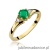 Pierścionek W0076 Szmaragd 0,50ct żółte złoto