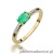 Pierścionek W077 Szmaragd 0,40ct żółte złoto