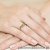 Pierścionek W185 Szmaragd 0,15ct żółte złoto