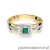 Pierścionek W271 Szmaragd 0,15ct żółte złoto