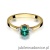 Pierścionek W301 Szmaragd 0,40ct żółte złoto