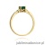 Pierścionek W301 Szmaragd 0,40ct żółte złoto