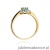 Pierścionek W304 Szmaragd 0,40ct żółte złoto