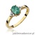 Pierścionek W308 Szmaragd 0,80ct żółte złoto