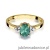 Pierścionek W308 Szmaragd 0,80ct żółte złoto