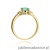 Pierścionek W308 Szmaragd 0,80ct żółte złoto