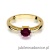 Pierścionek W010 Granat 0,60ct żółte złoto