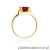 Pierścionek W103 Granat 1,30ct żółte złoto