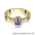 Pierścionek W002 Ametyst 0,50ct żółte złoto
