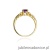 Pierścionek W014 Ametyst 0,50ct żółte złoto