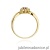 Pierścionek W072 Ametyst 0,10ct żółte złoto