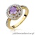 Pierścionek W274 Ametyst 0,90ct żółte złoto