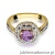 Pierścionek W274 Ametyst 0,90ct żółte złoto