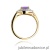 Pierścionek W274 Ametyst 0,90ct żółte złoto