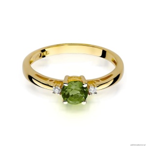 Pierścionek W010 Oliwin 0,60ct żółte złoto