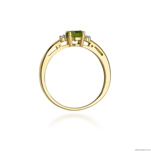 Pierścionek W010 Oliwin 0,60ct żółte złoto