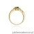 Pierścionek W010 Oliwin 0,60ct żółte złoto