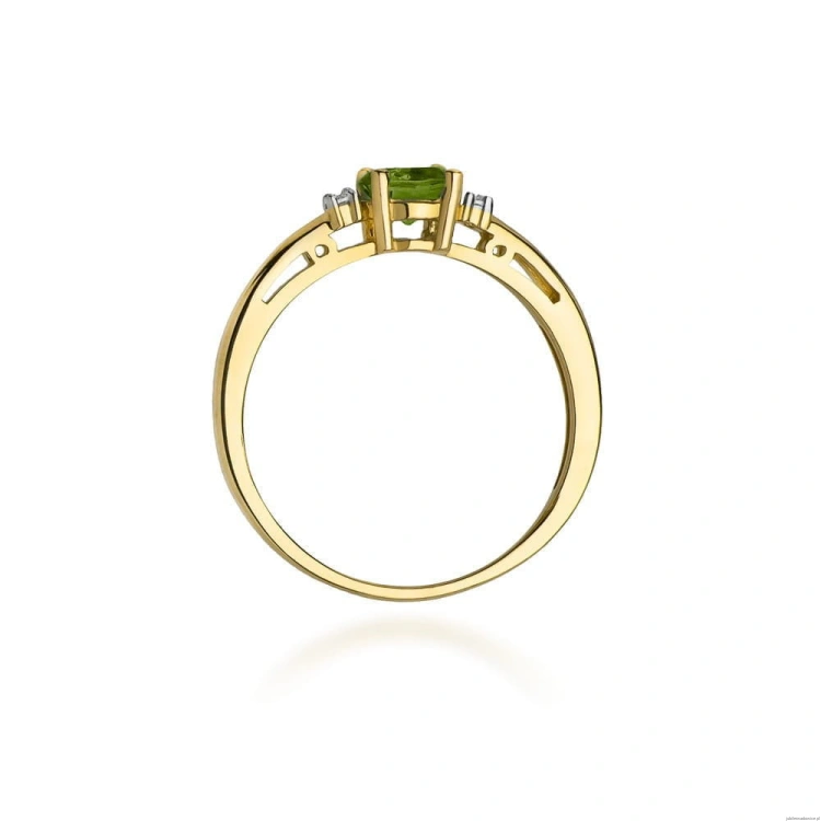 Pierścionek W010 Oliwin 0,60ct żółte złoto