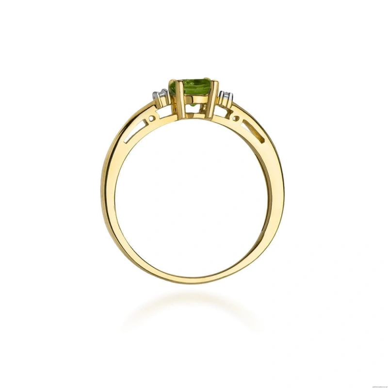 Pierścionek W010 Oliwin 0,60ct żółte złoto